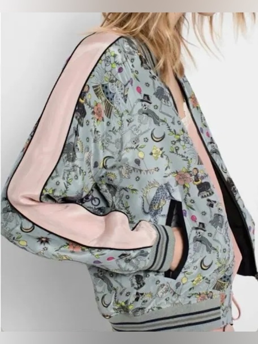 ‼️CLOSET CLOSING FINAL DAYS ‼️ Zadig & Voltaire Reversible “Billy Circus” Bomber